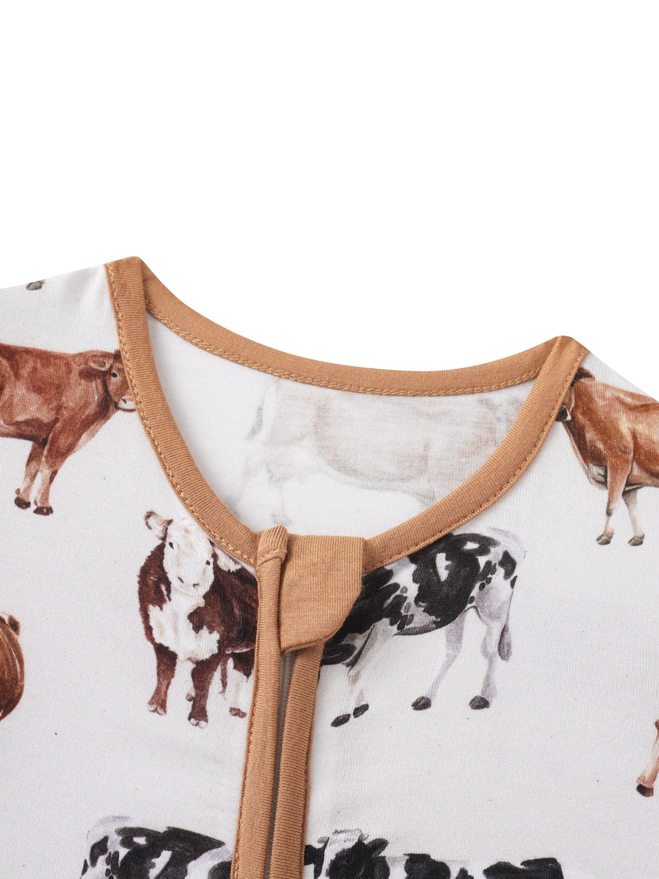 Posh TOT How Now Brown Cow? Bamboo Shorty Romper
