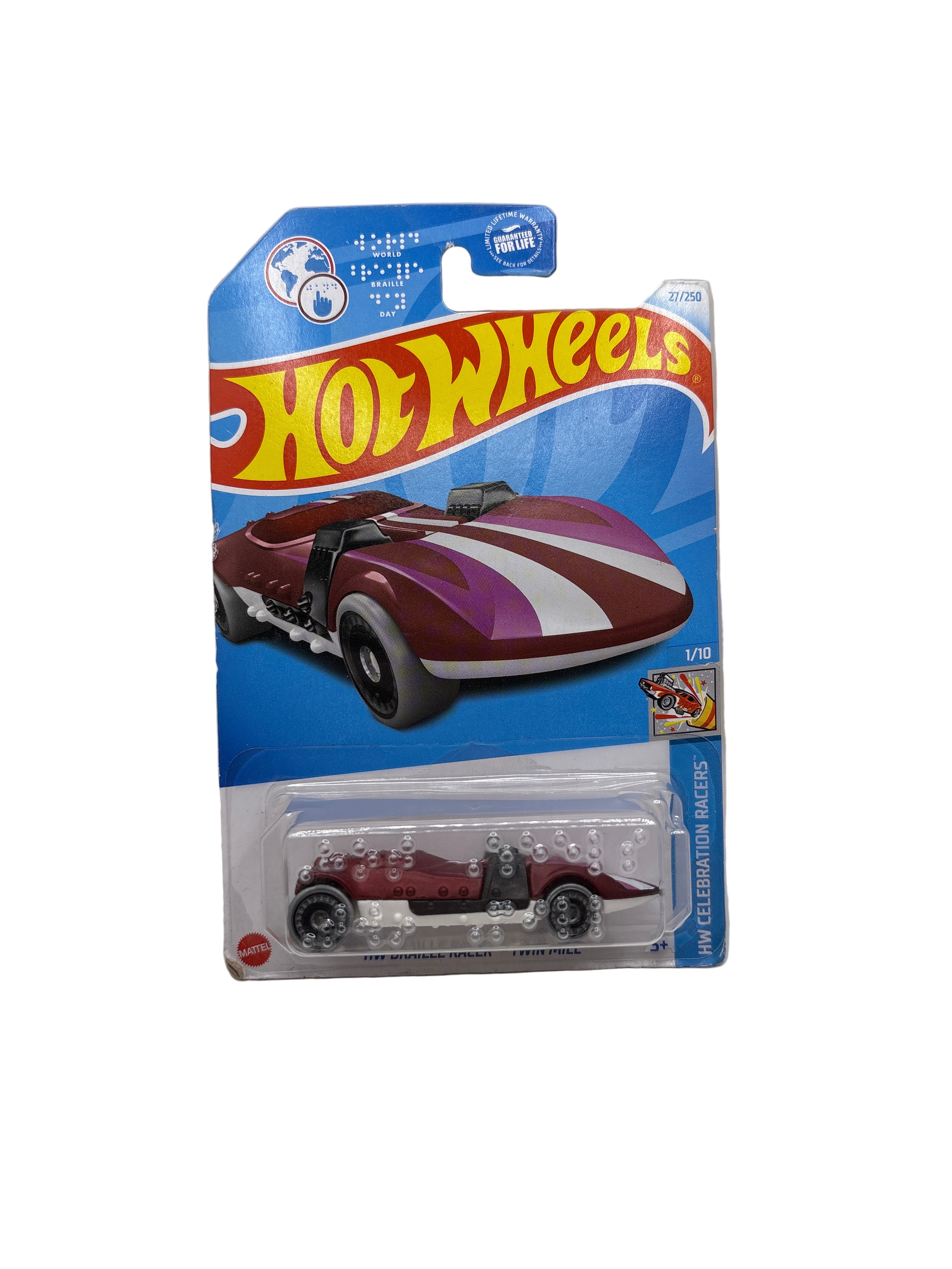 Hot Wheels HW Braille Racer-Twin Mill Diecast red
