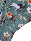 PoshTOT Wild Horse Bamboo Baby Convertible Zippy Romper