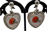 Cleveland Browns Heart Earrings