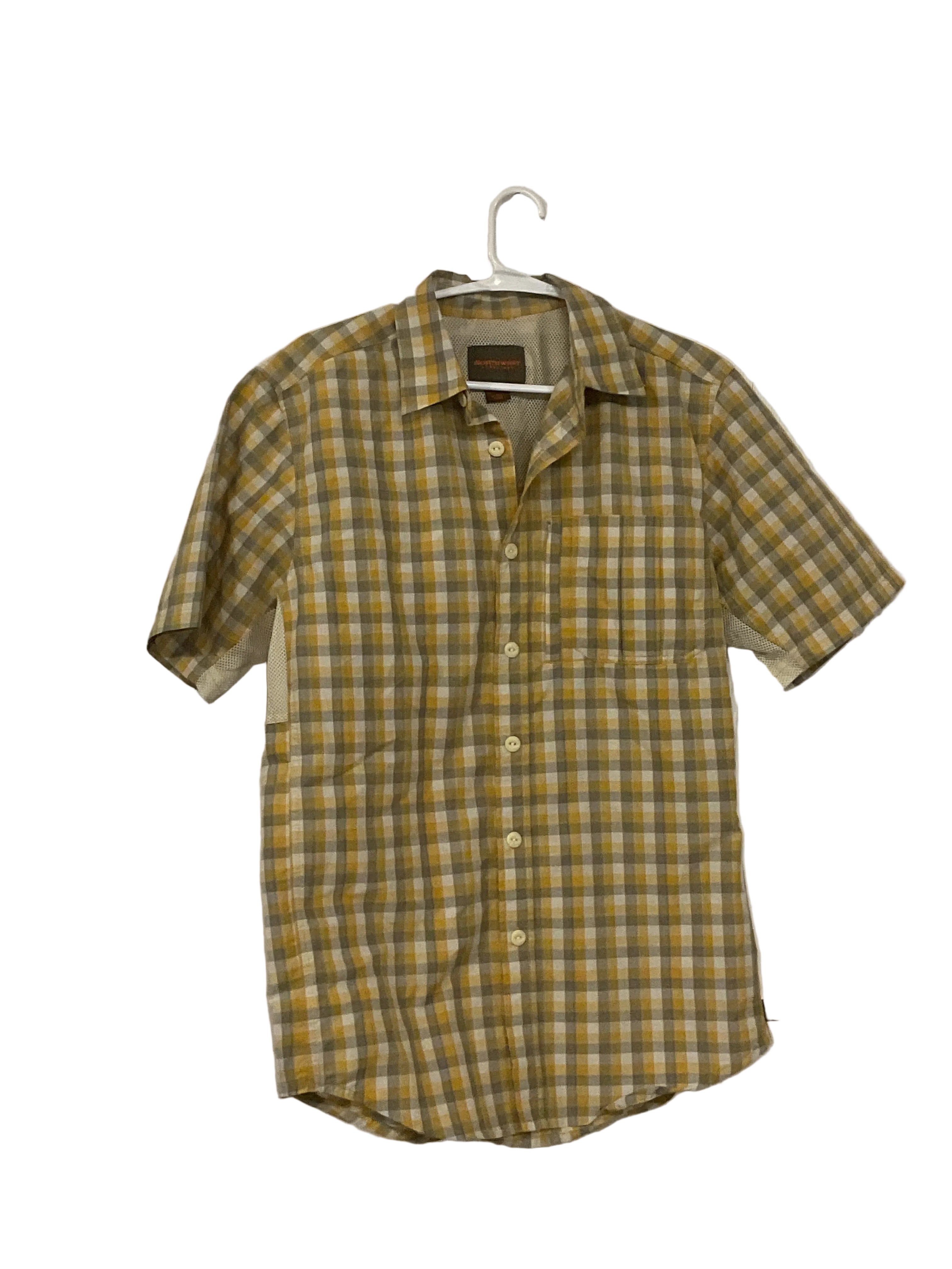 PLAID BUTTON-UP SHIRT