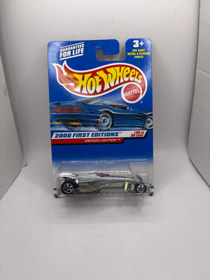 Hot Wheels Greased Lightnin Diecast silver