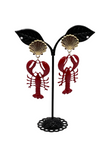 Seashell and Lobster Earrings