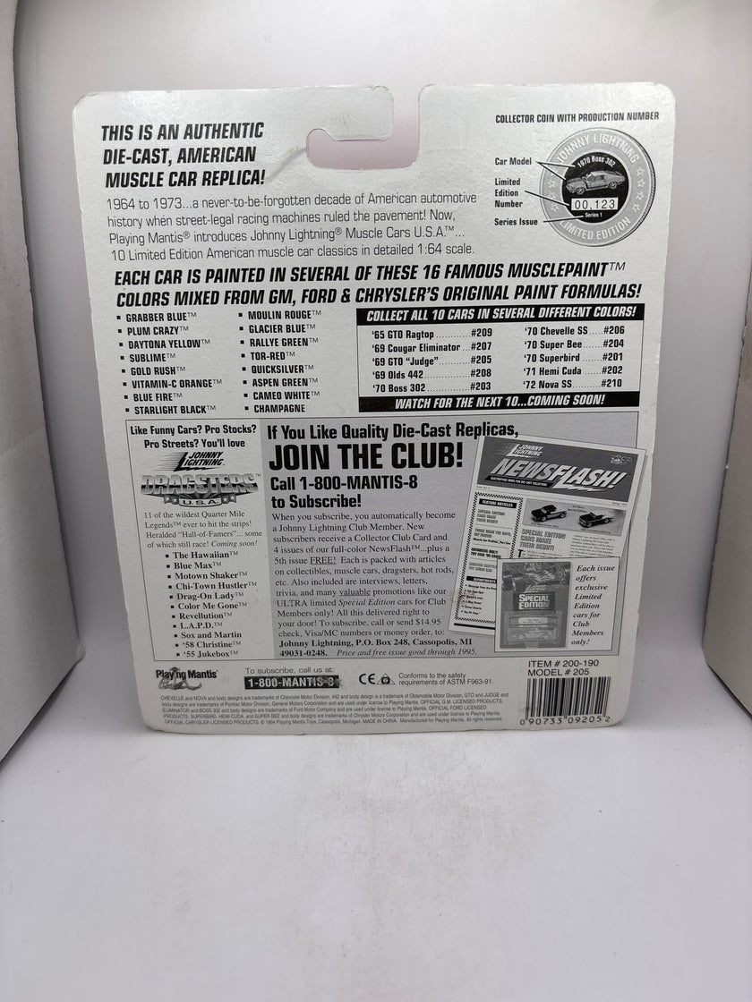 Johnny Lightning 1969 GTO Judge Diecast