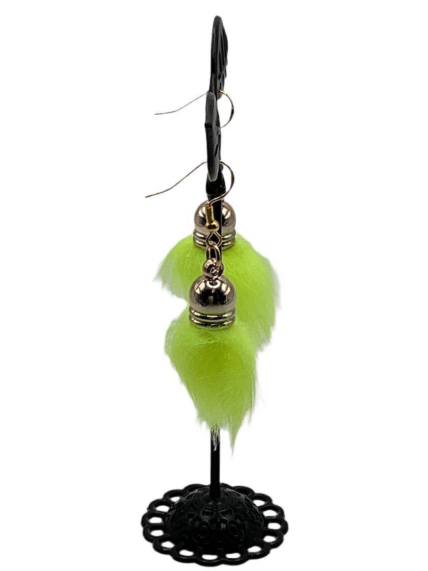 Fuzzy tassel earrings