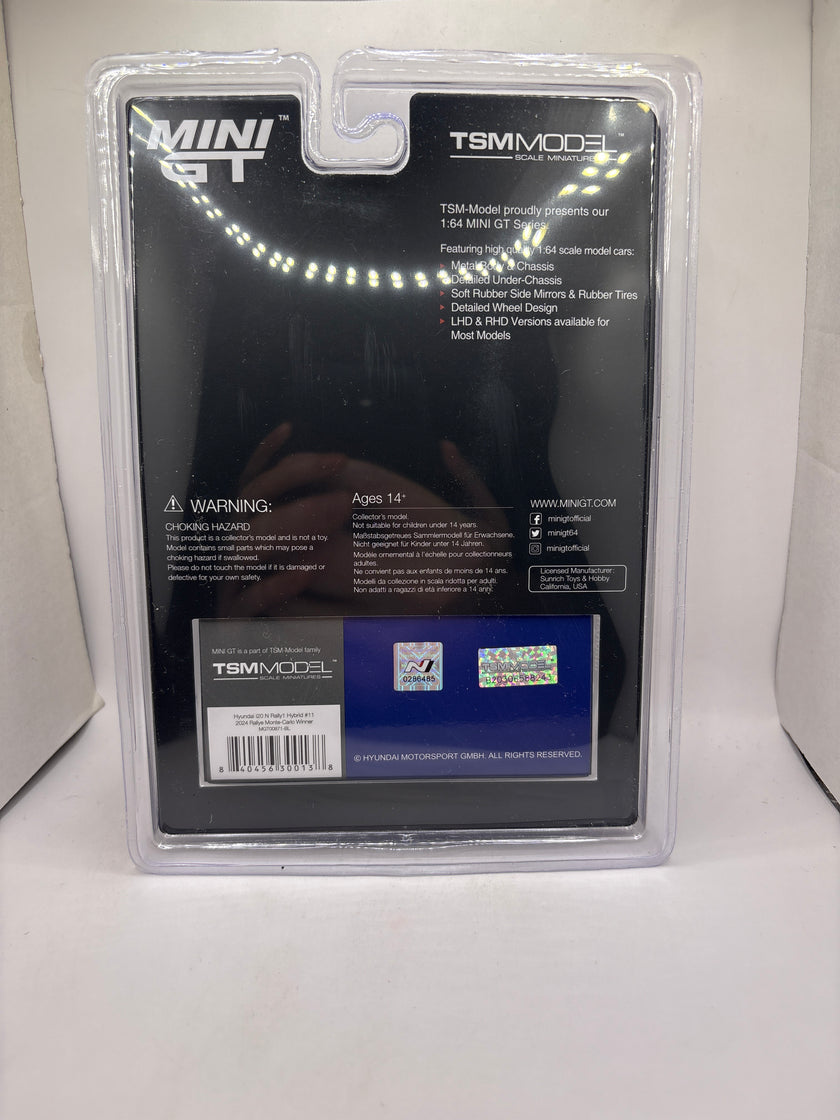 Mini GT Hyundai i20 N Rally1 Hybrid #11 Diecast blue