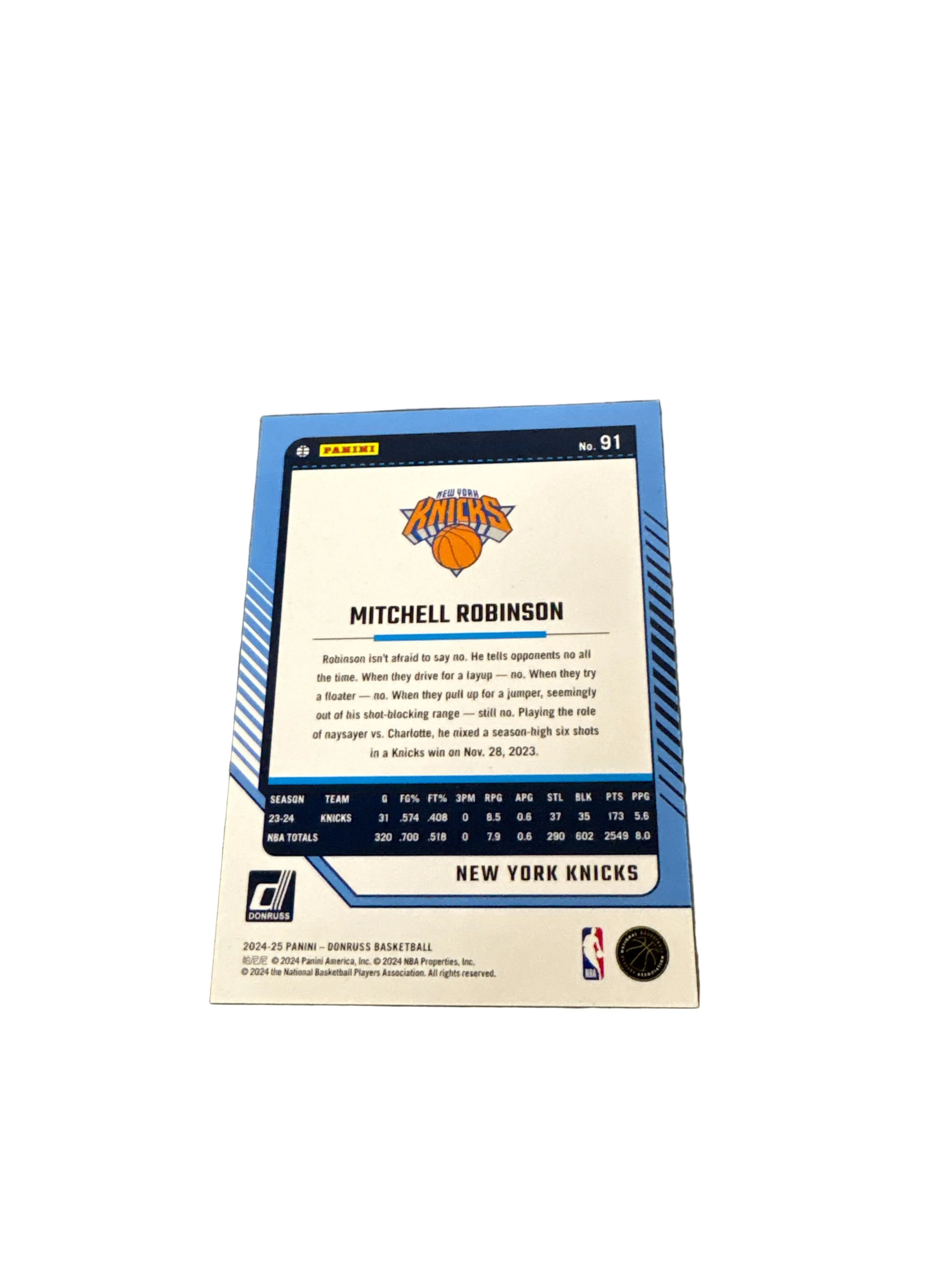 Donruss Mitchell Robinson