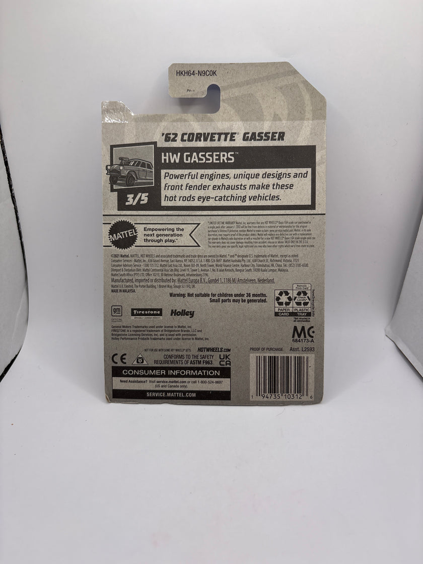 Hot Wheels 62 Corvette Gasser Diecast