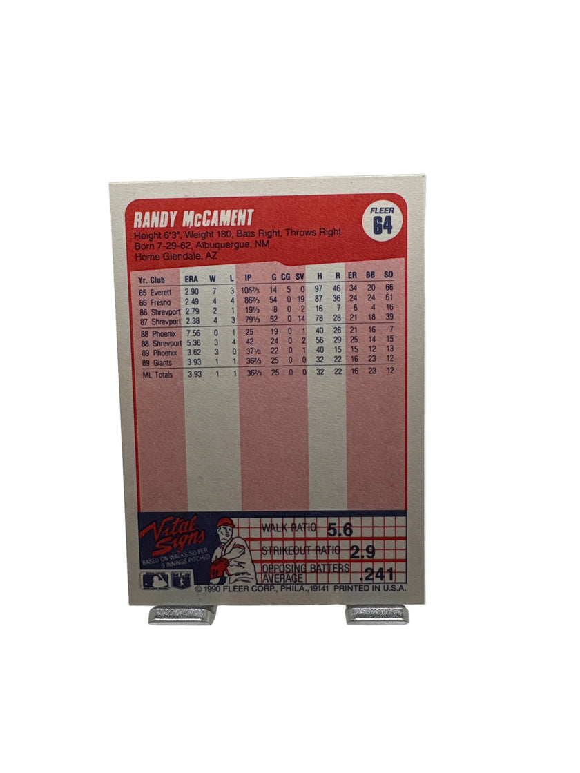 Fleer Randy McCament