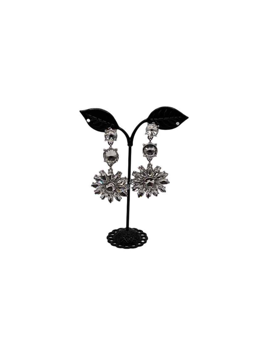 चमकदार क्रिस्टल झुमके