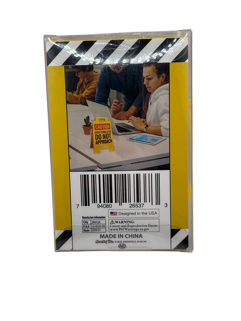 Warning Trace Amounts Of Patience Sign yellow