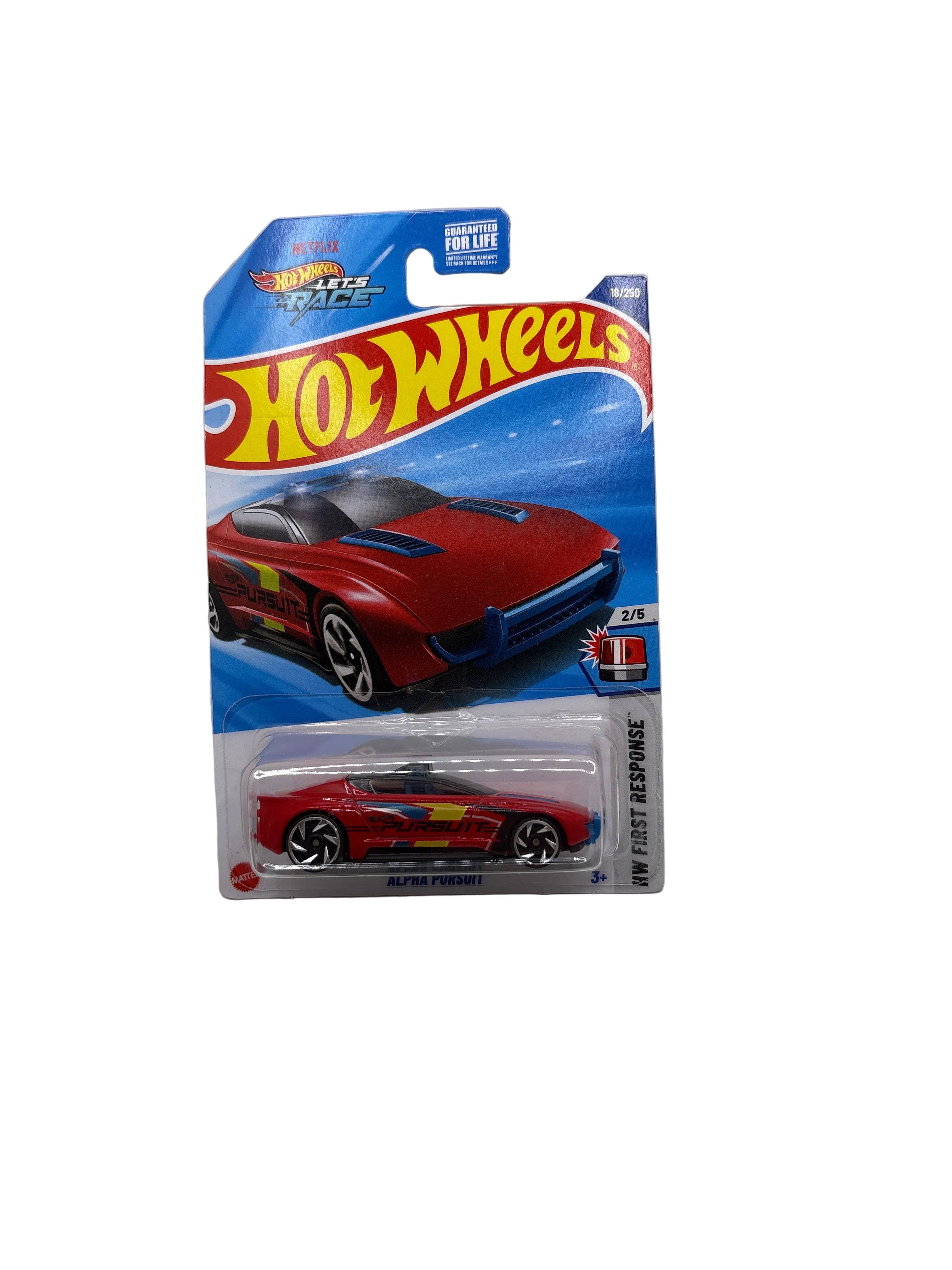Hot Wheels Alpha Pursuit Diecast red
