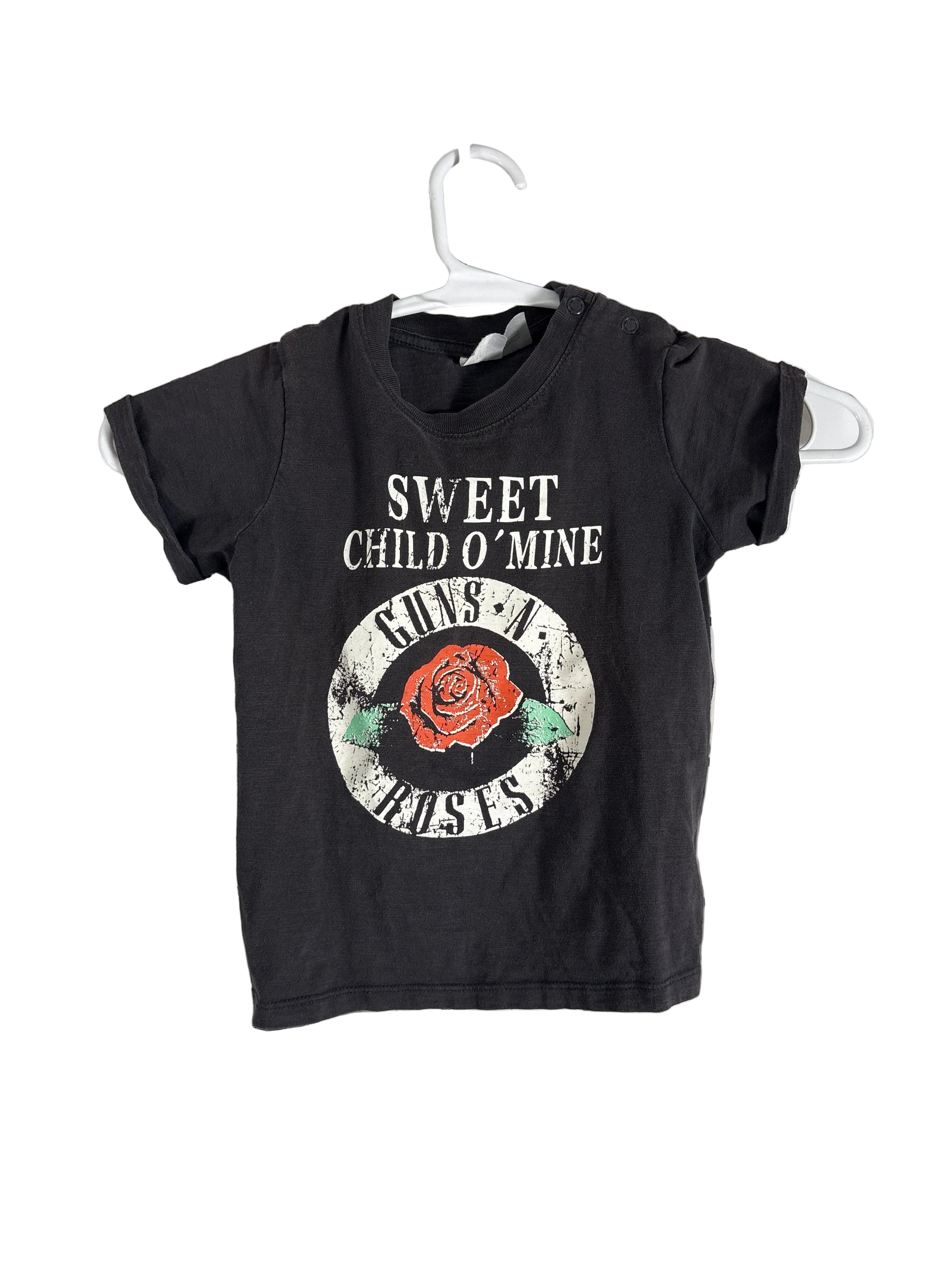 H&M Guns N Roses T Shirt black