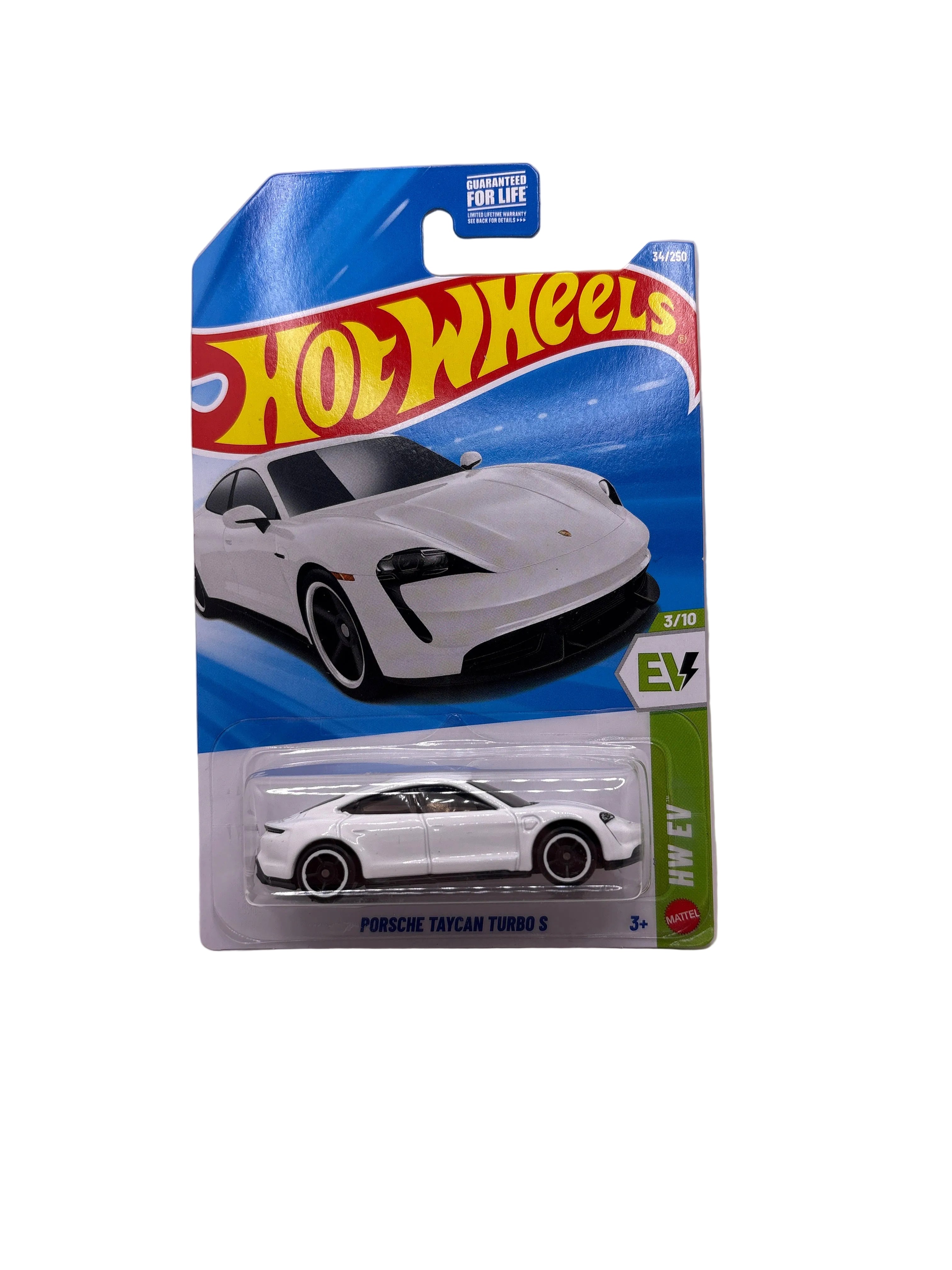 Hot Wheels Porsche Taycan Turbo S Diecast white