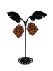 Orange and Black Snake earrings