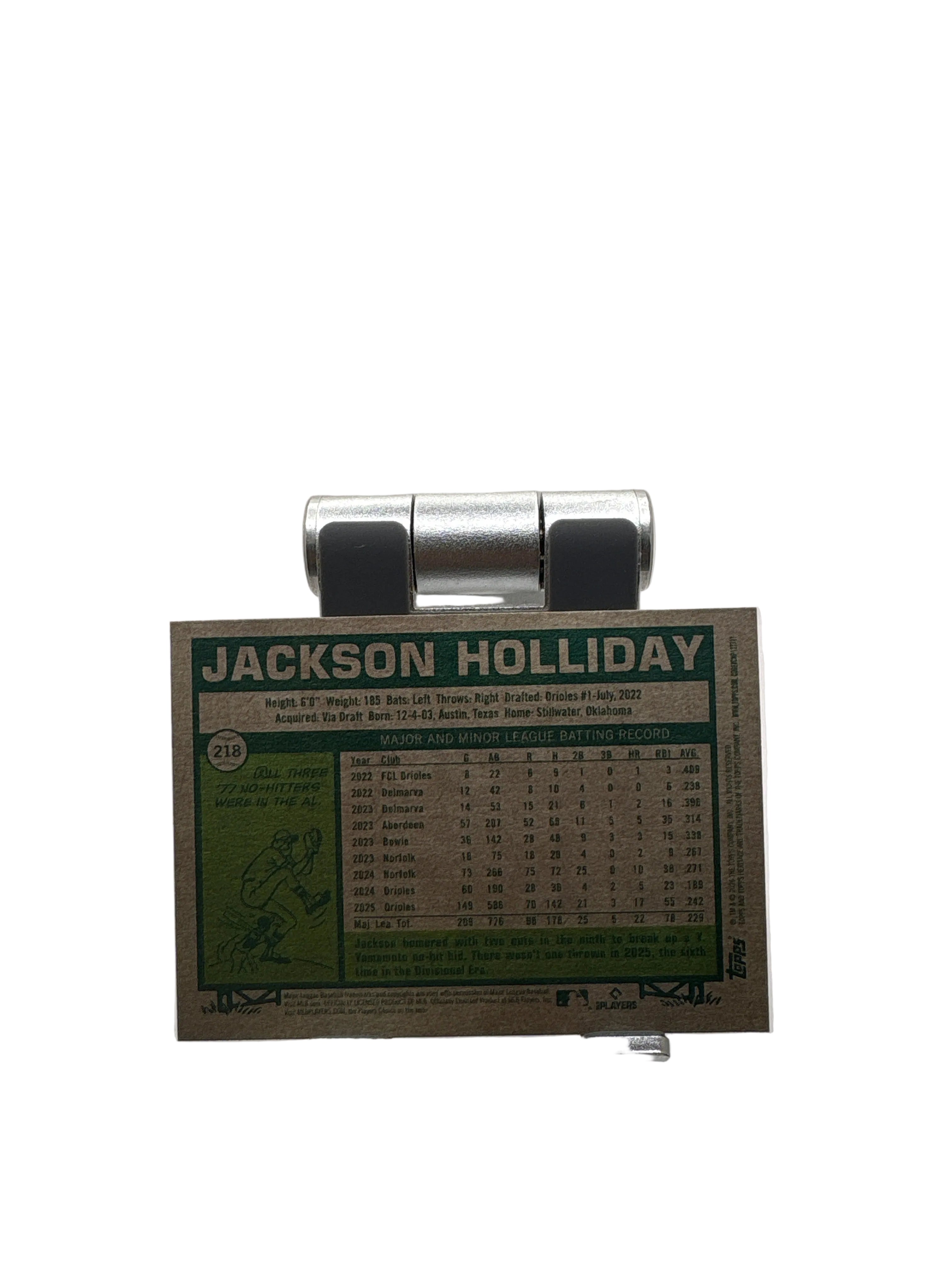 Topps Heritage Jackson Holliday