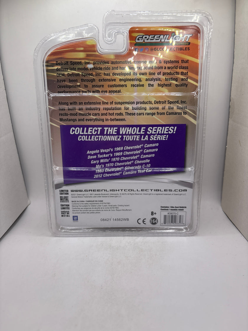 Greenlight Gary Mills 1970 Chevrolet Camaro Diecast white