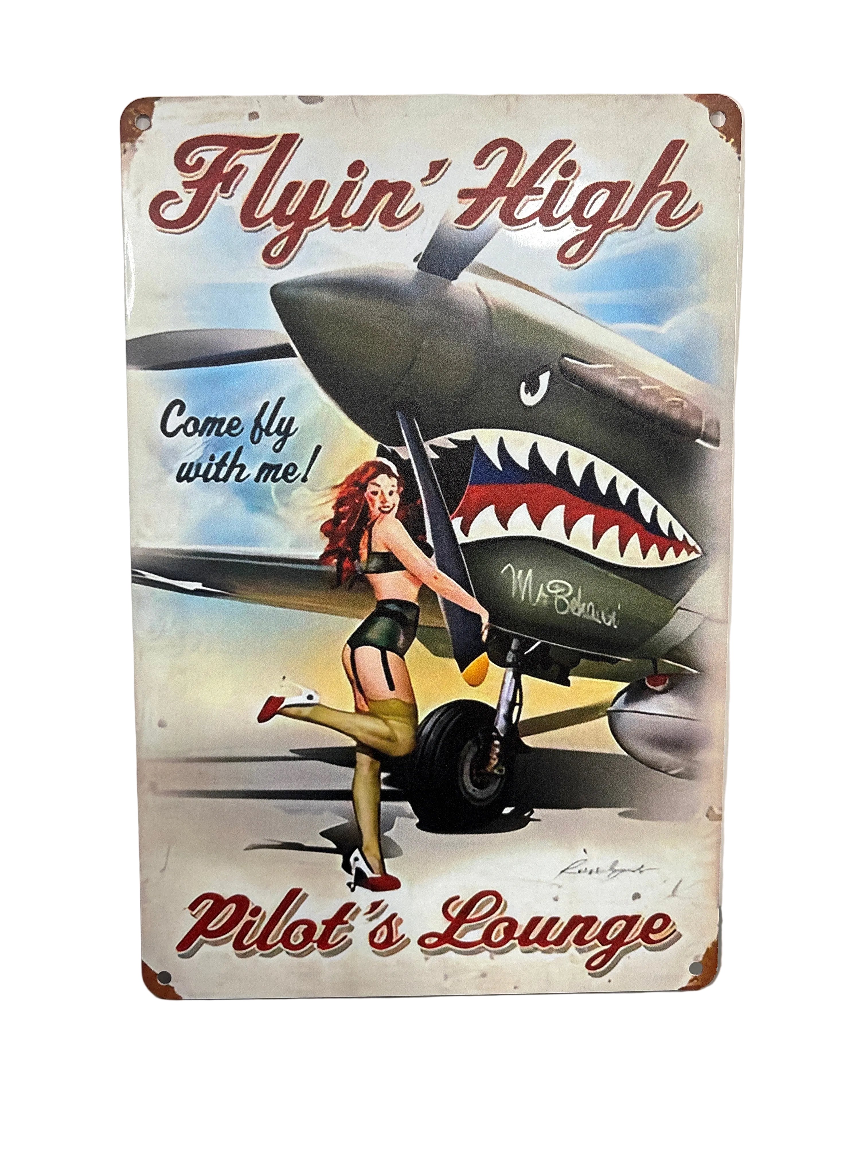 Flyin High Pilot’s Lounge Sign