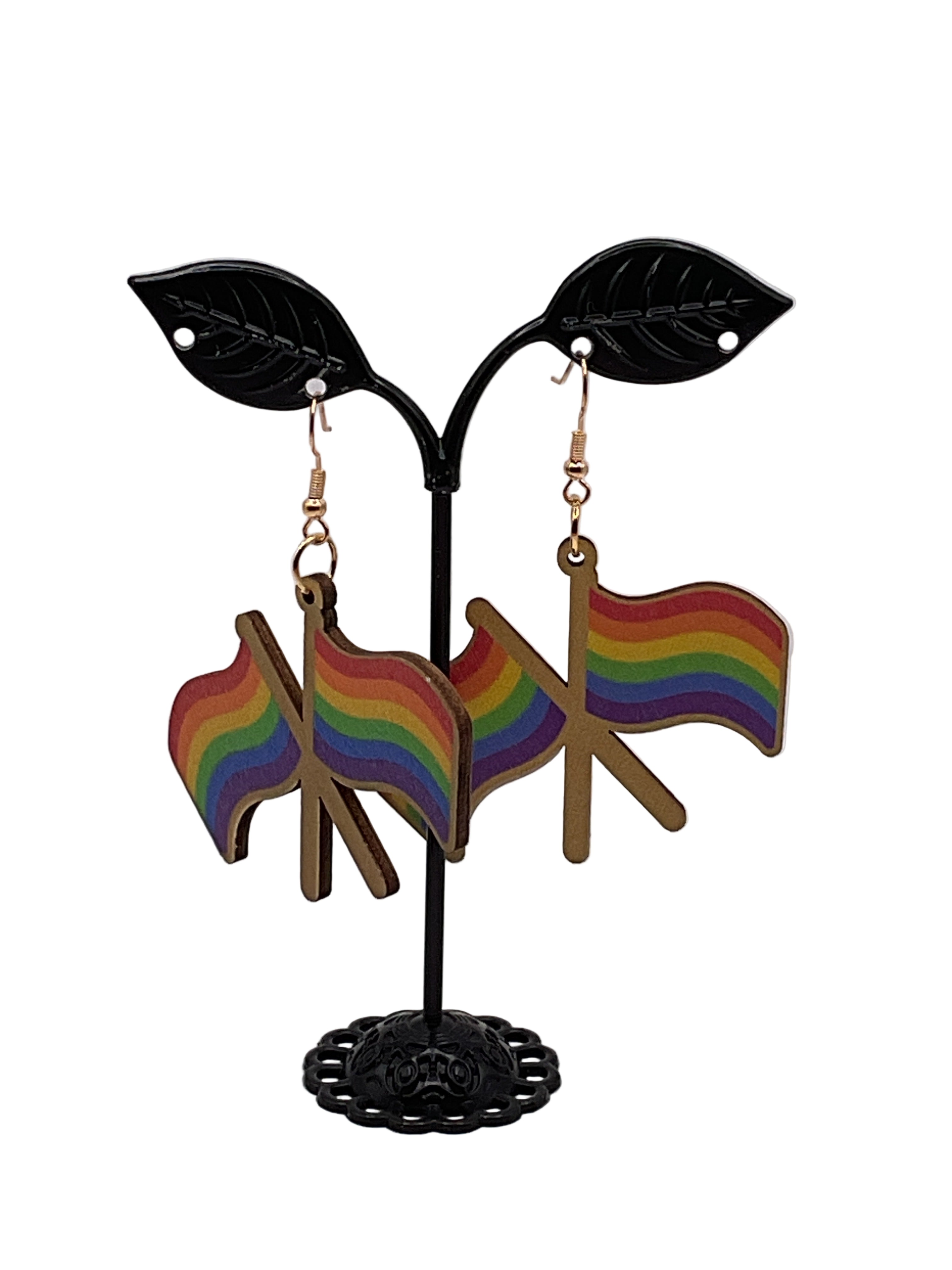 Flag earrings