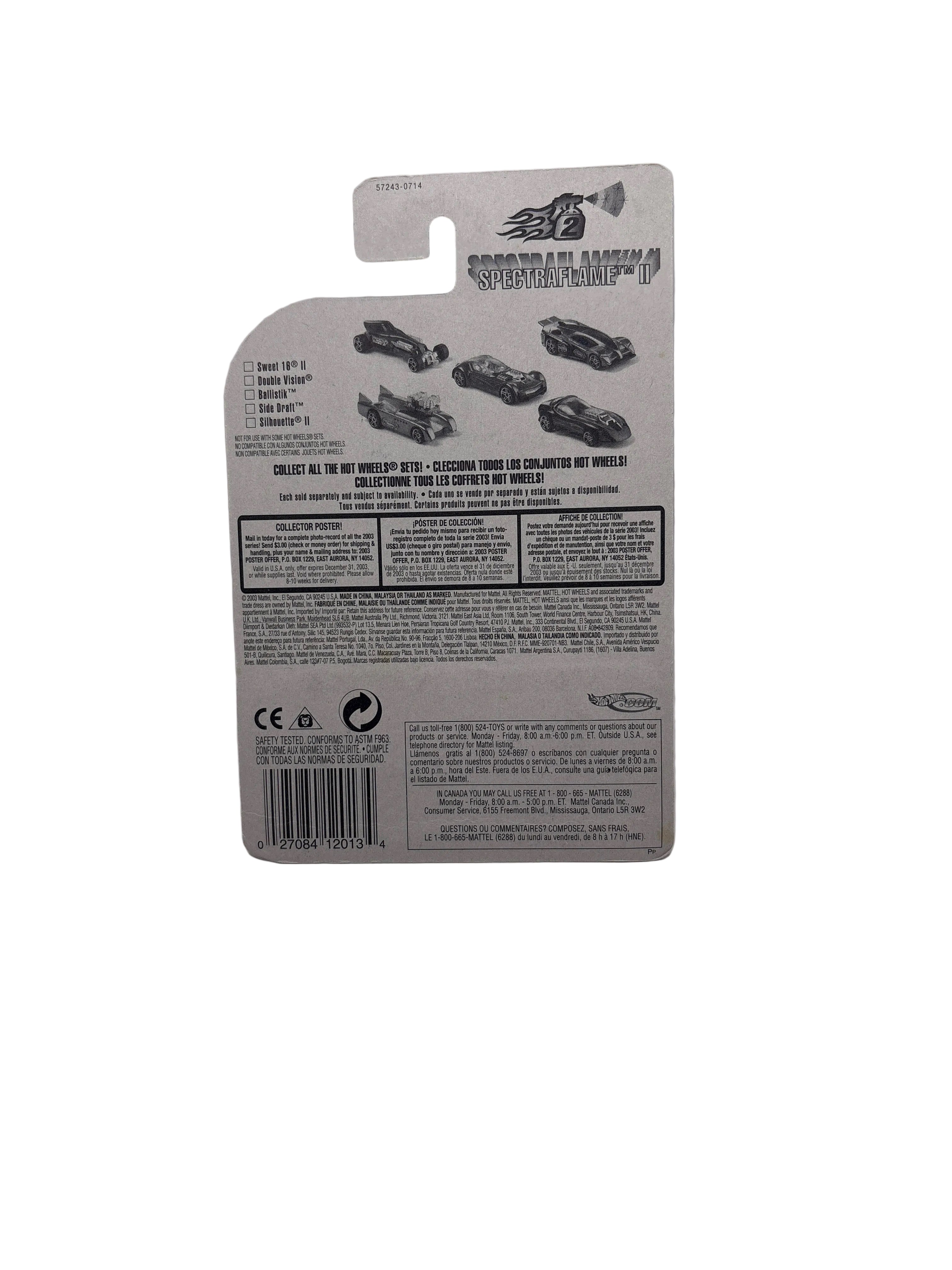 Hot Wheels Double Vision Diecast black