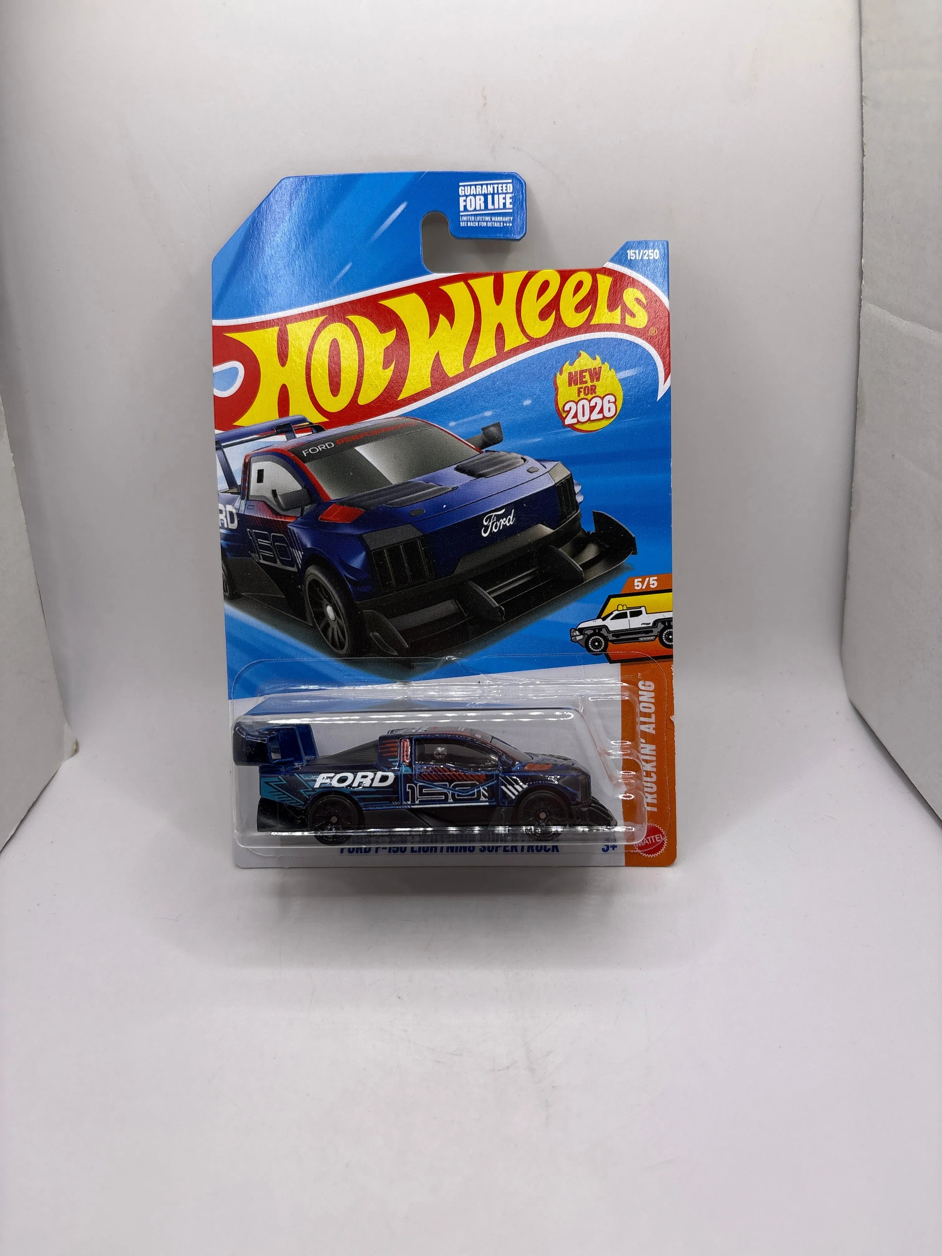 Hot Wheels Ford F-150 Lightning Supertruck Diecast blue