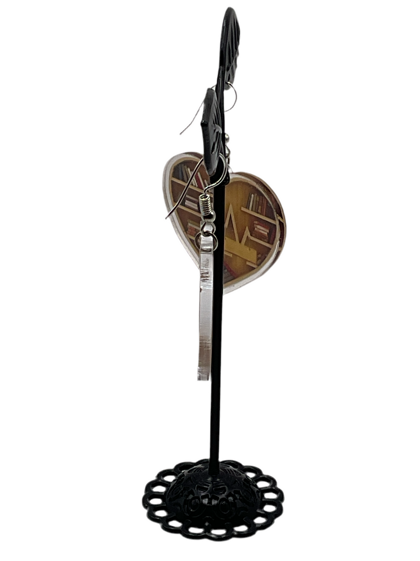 दिल w/किताबें बालियां 1ए