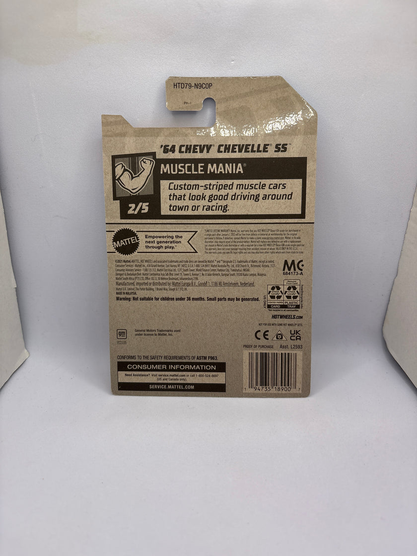 Hot Wheels 64 Chevy Chevelle SS Diecast