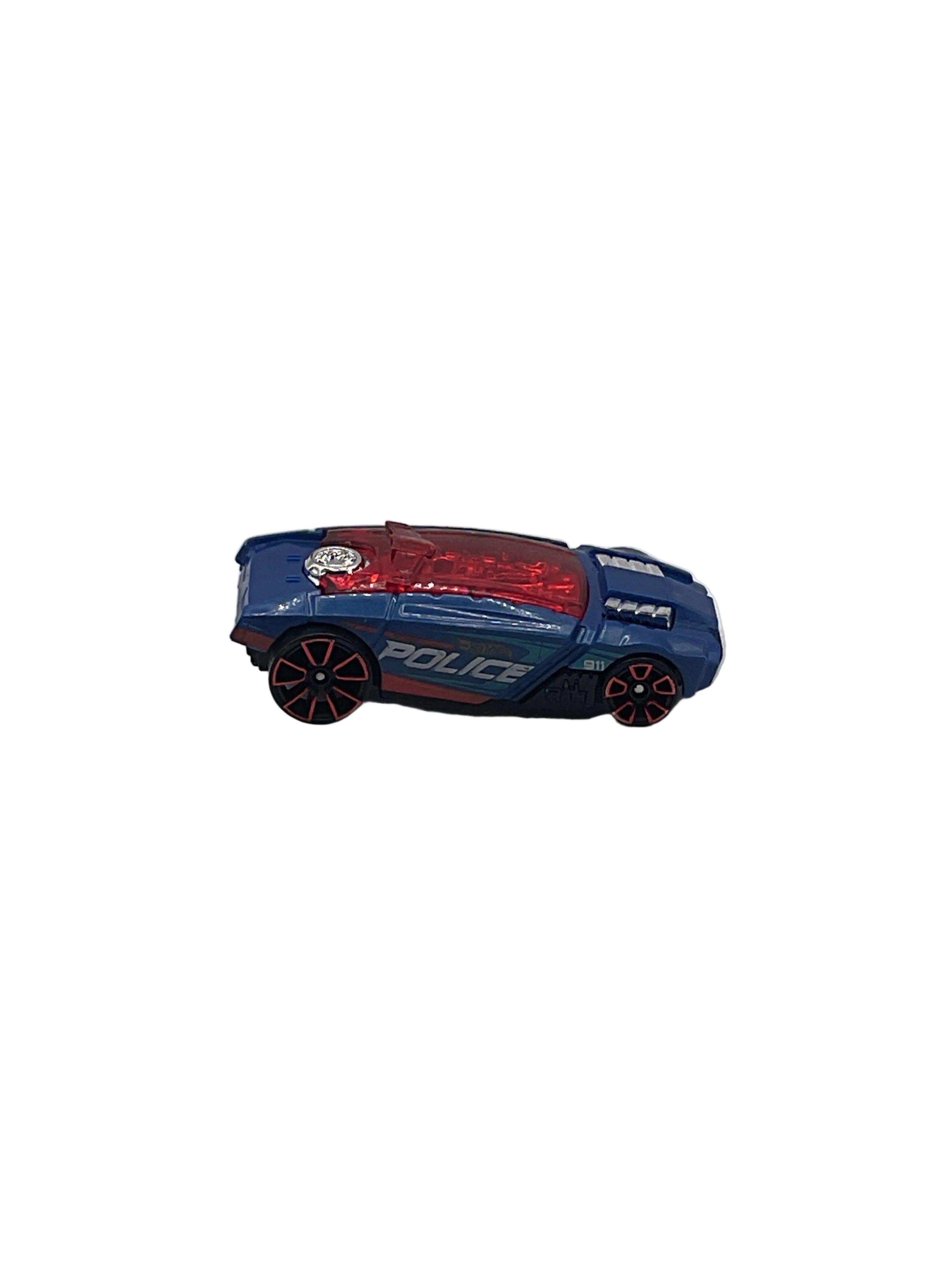 Hot Wheels Rogue Hog Police Car Diecast Blue