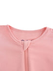 PoshTOT Peach Bamboo Baby Convertible Zippy Romper