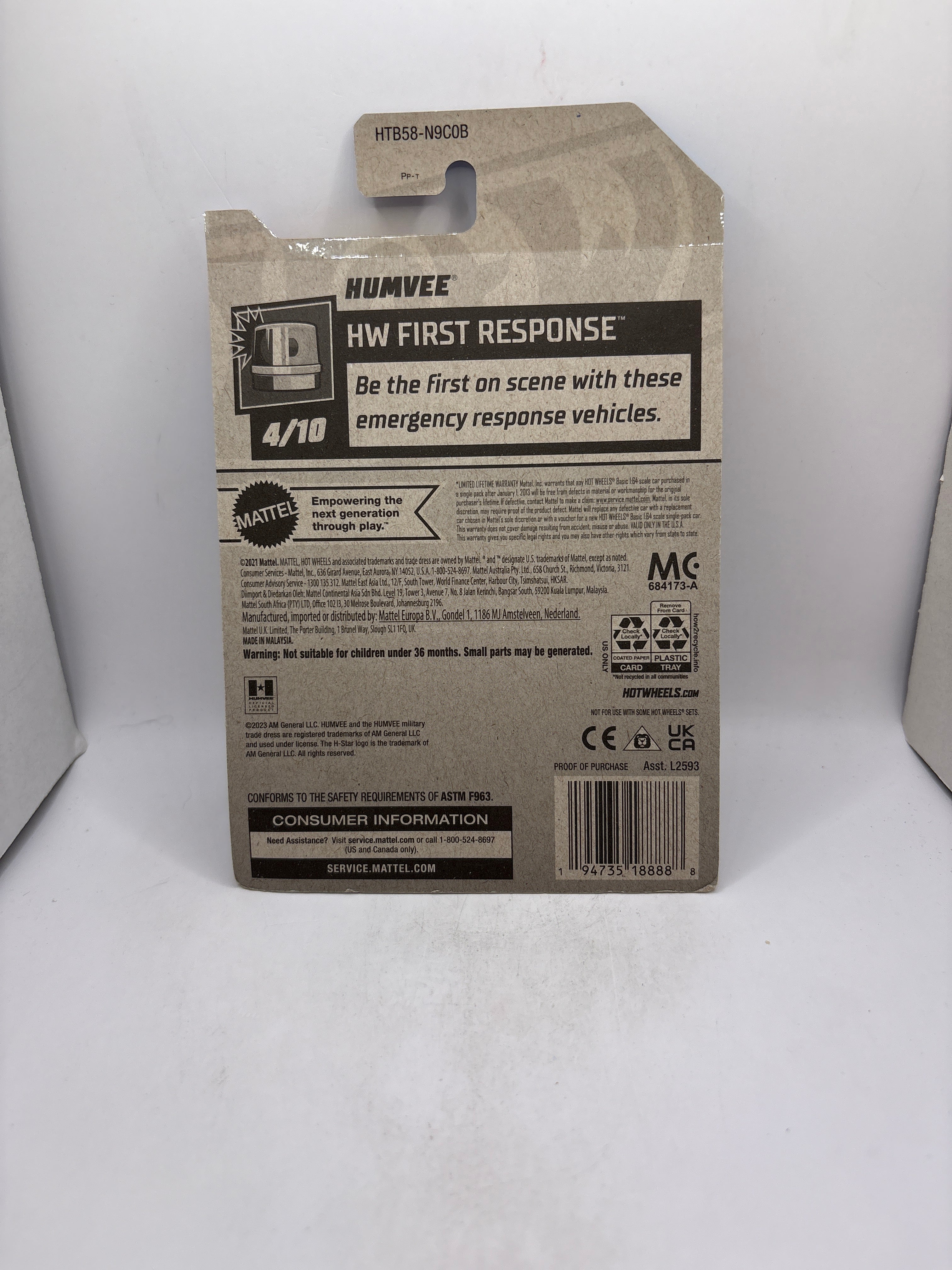 Hot Wheels Humvee Diecast