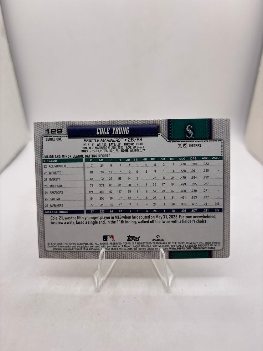 Topps Cole Young