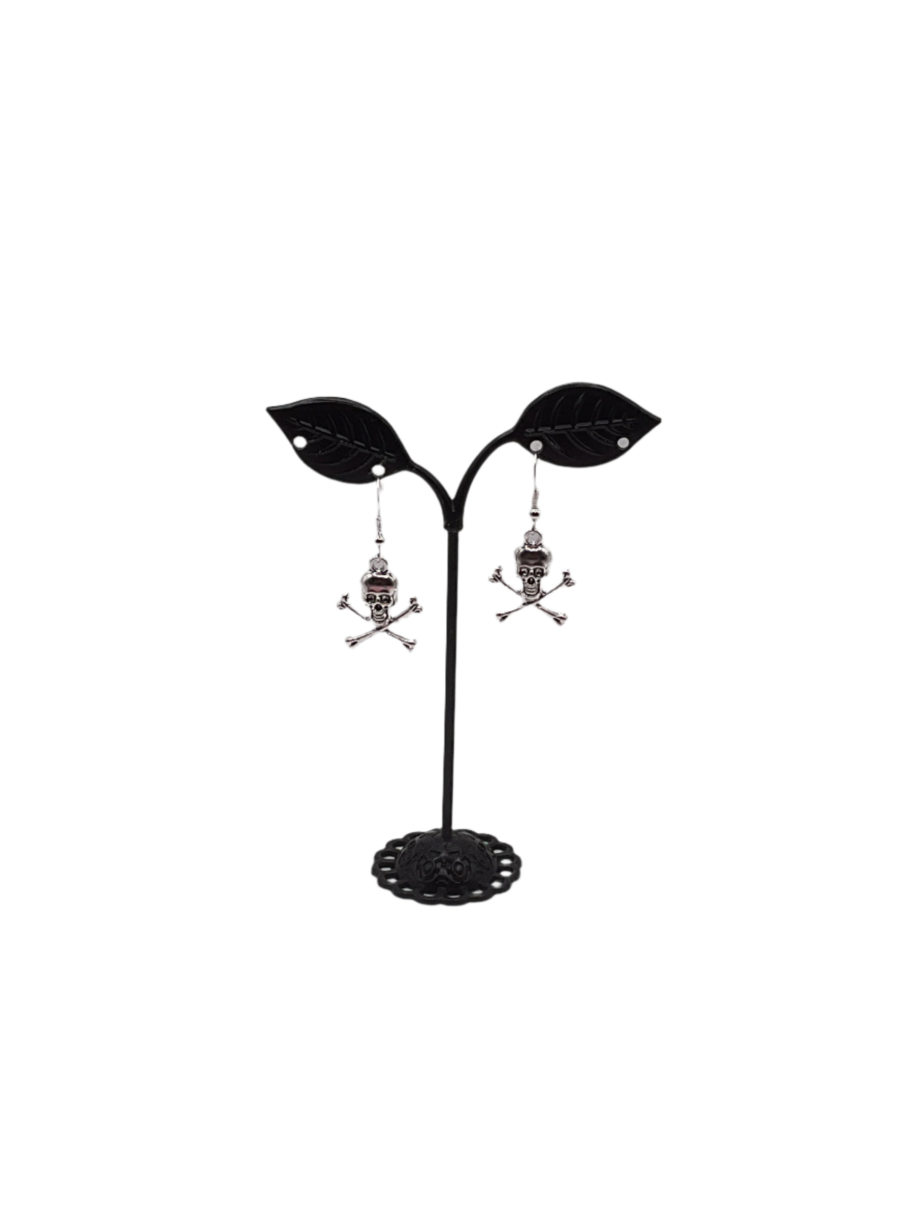 Skull and Cross Bone Earrings