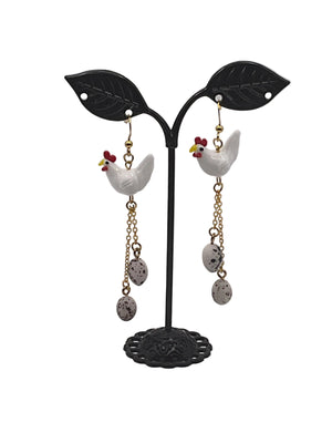 Chicken Earrings