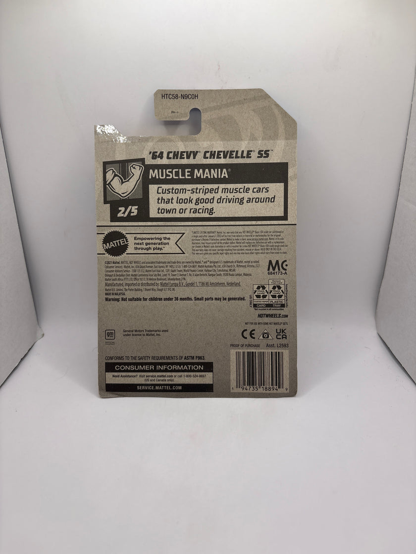 Hot Wheels 64 Chevy Chevelle SS Diecast