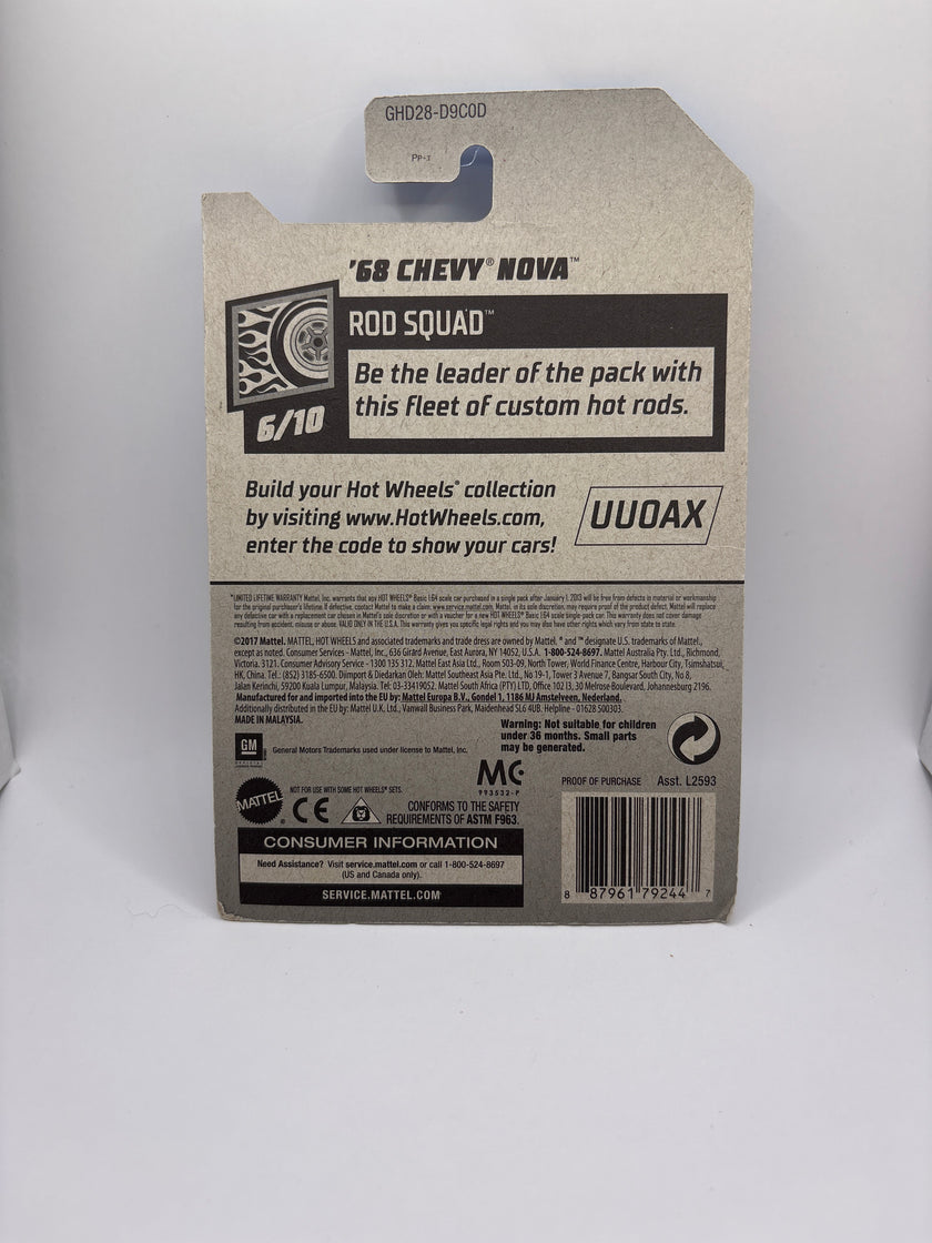 Hot Wheels 68 Chevy Nova Diecast