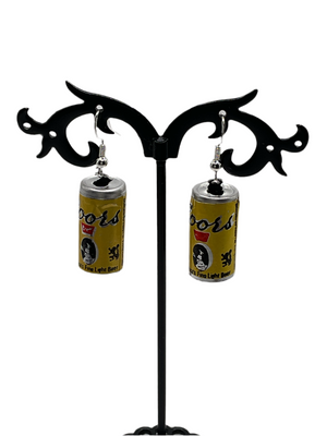 Coors Beer Can Earrings