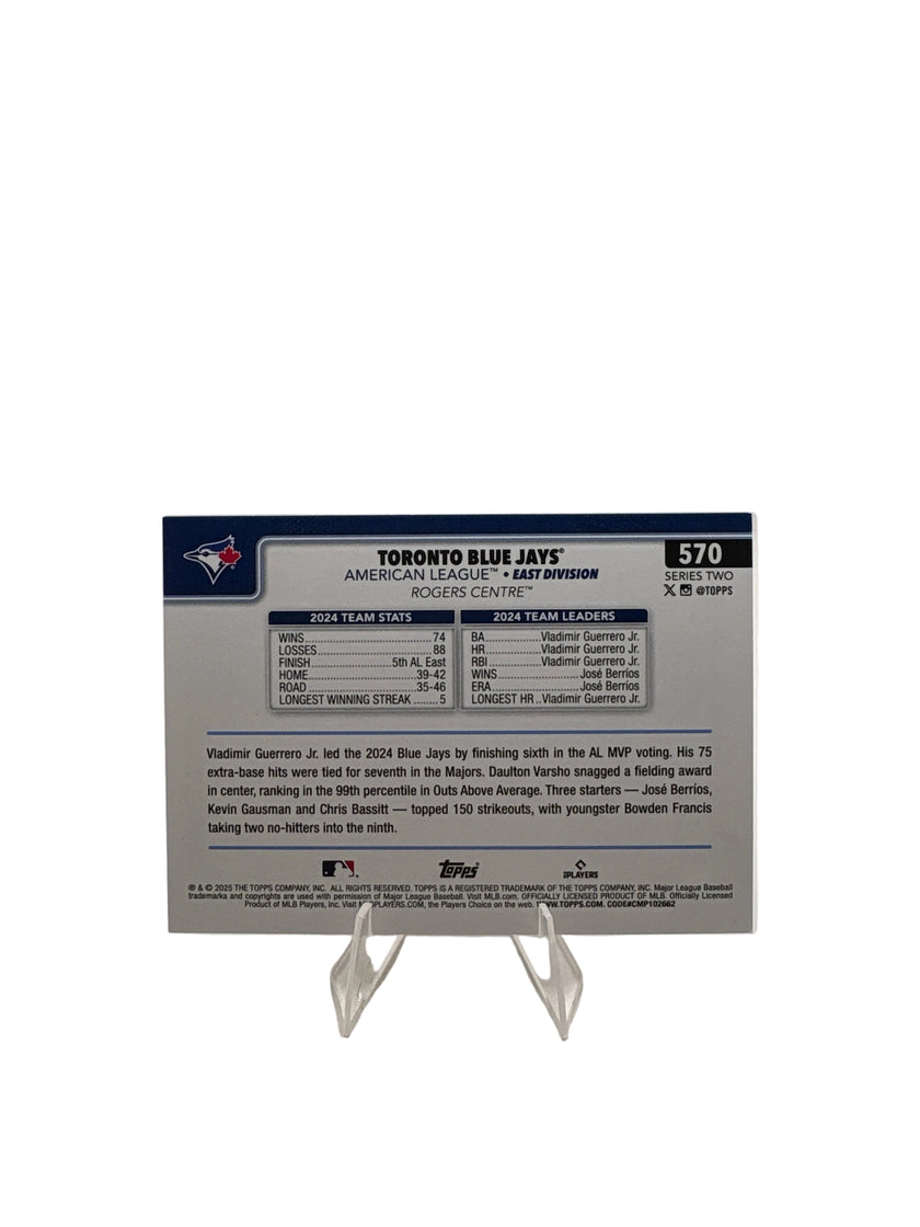 Topps Toronto Blue Jays Team Card