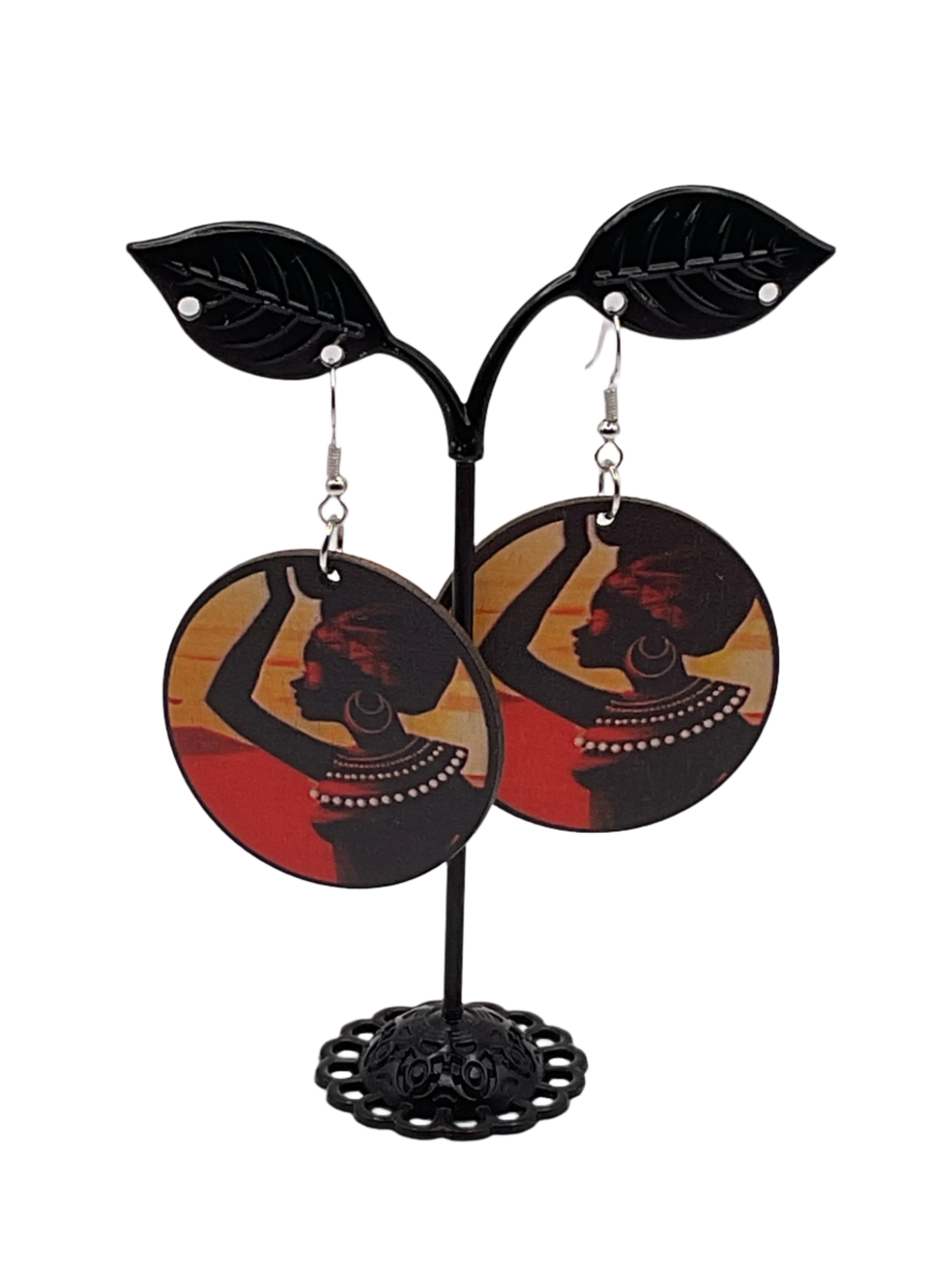 अफ़्रीकी महिला कान की बाली