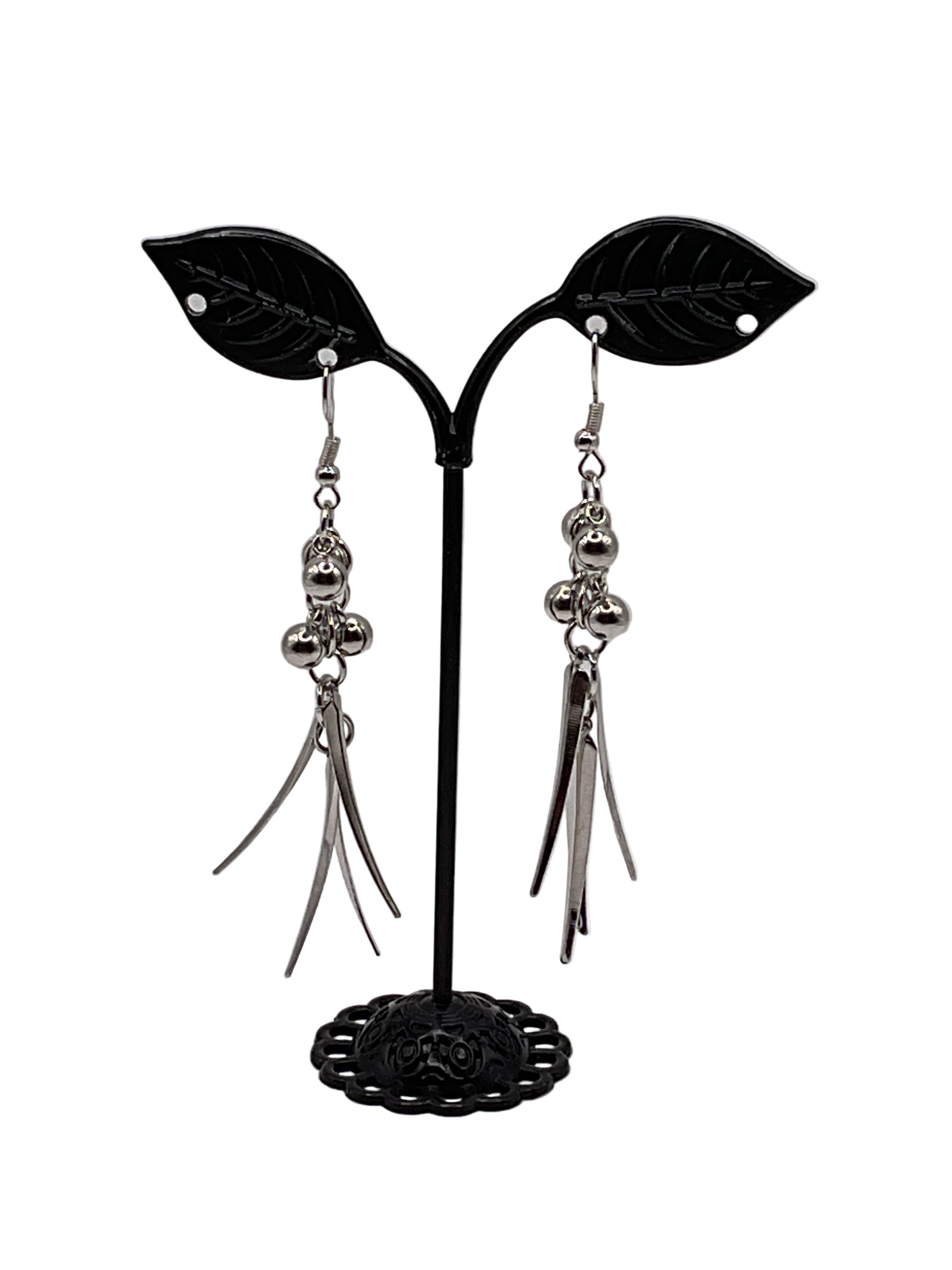 Silver earrings