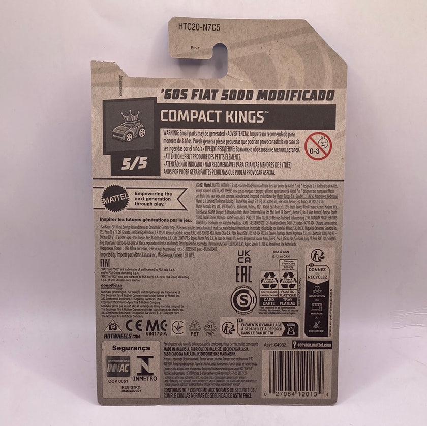 Hot Wheels 60s Fiat 500D Modificado Diecast