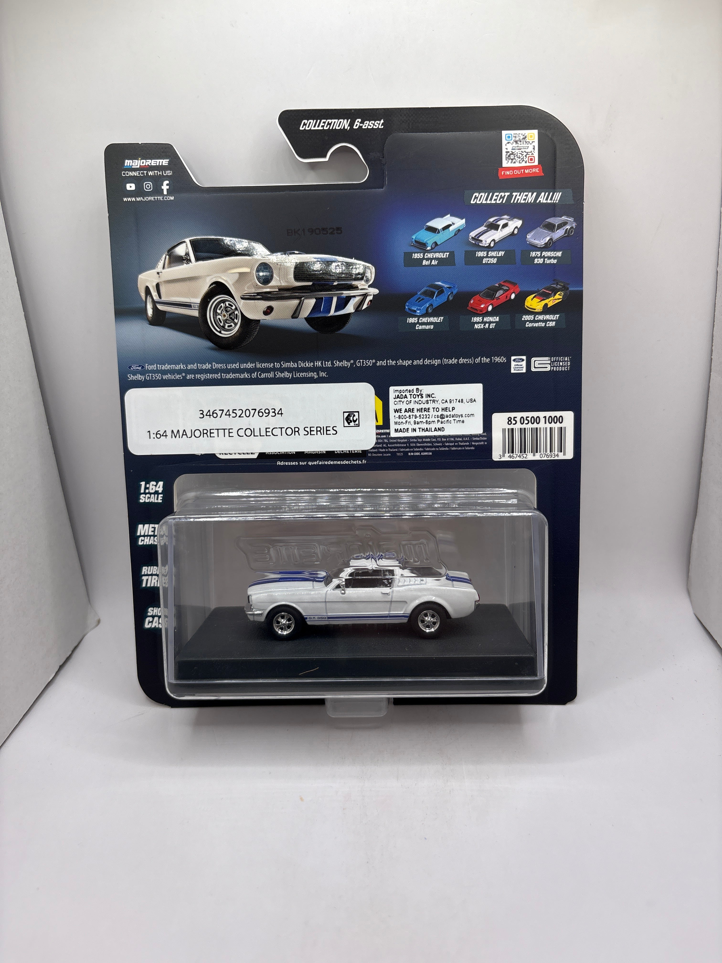 Majorette 1965 Shelby GT350 Diecast white