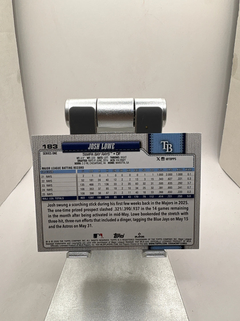 Topps Josh Lowe