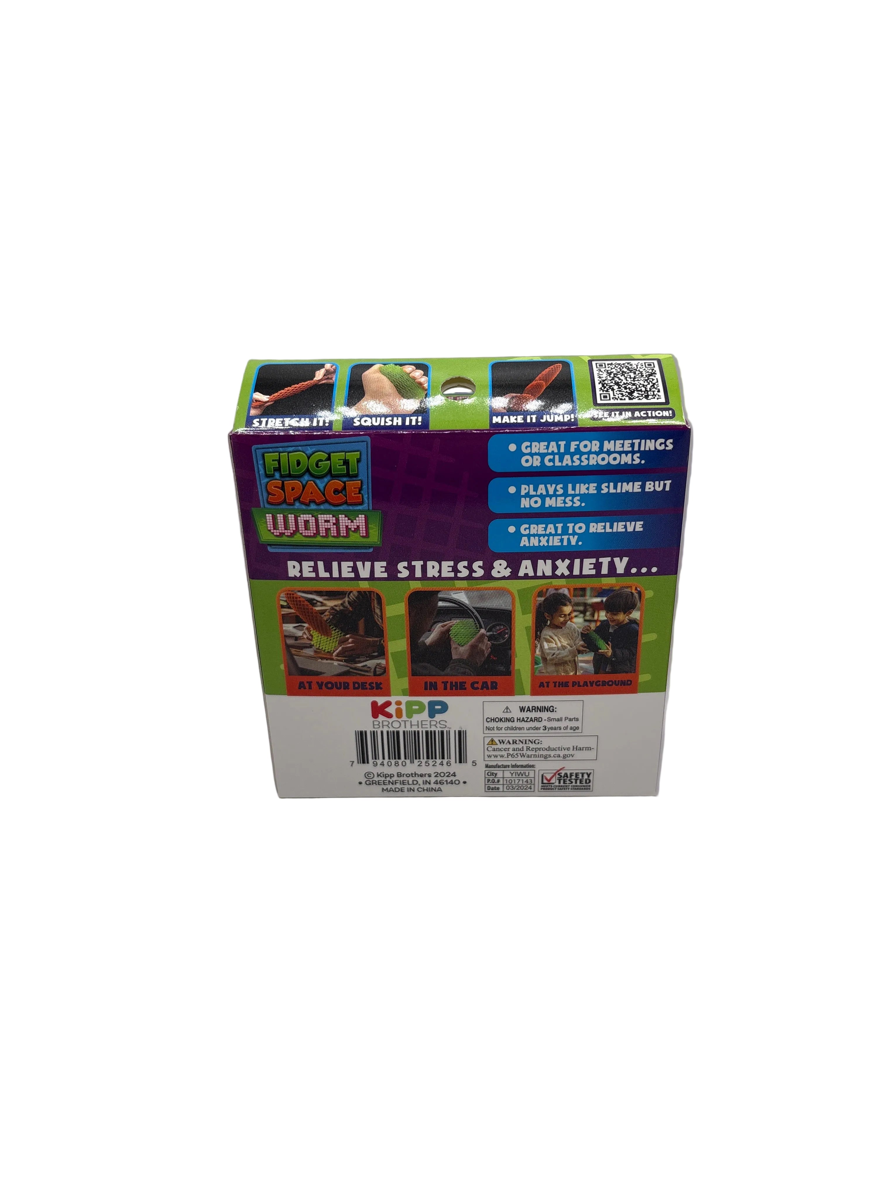 Kipp Brothers Fidget Space Worm purple