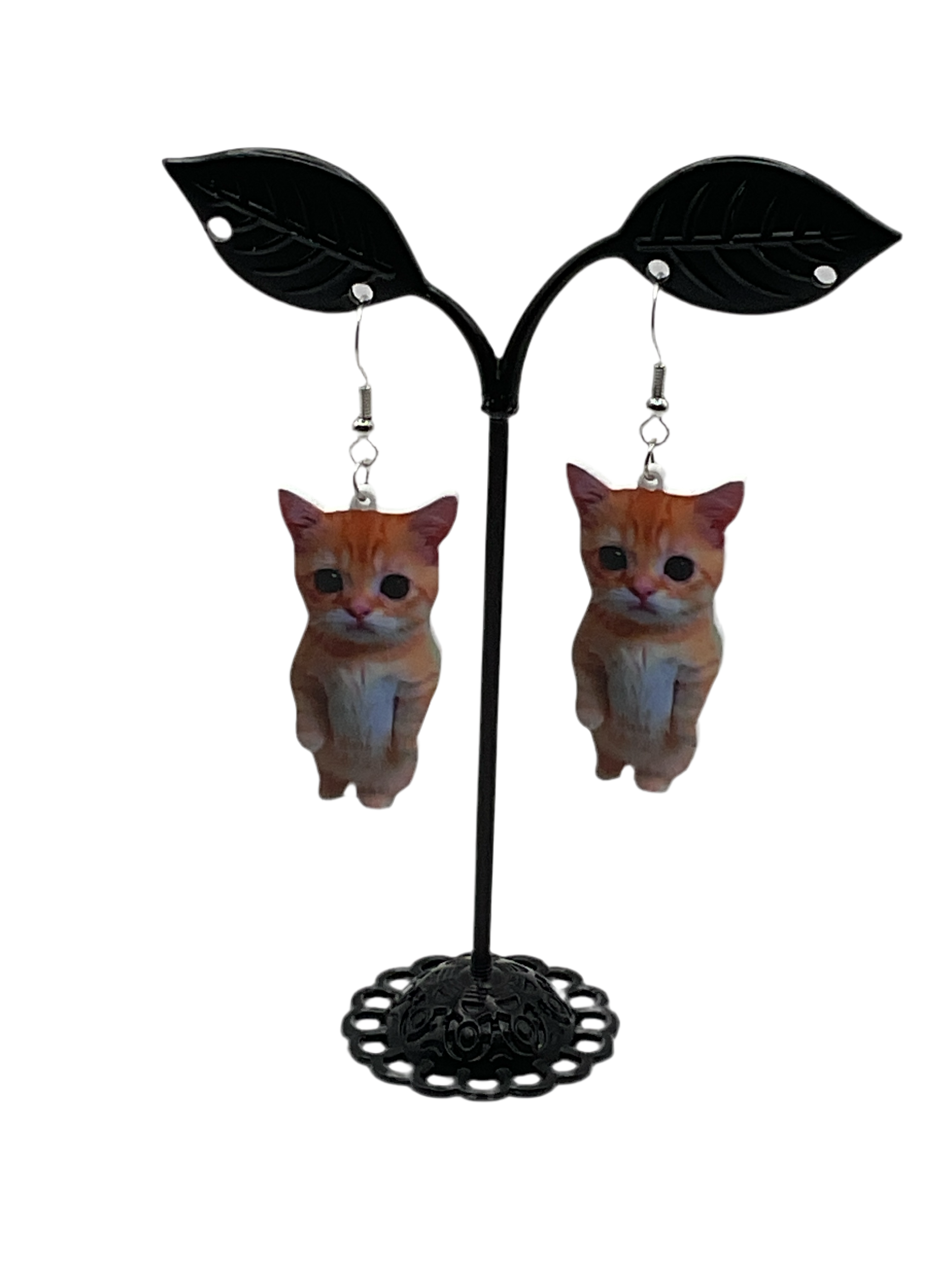 Cat earrings 6