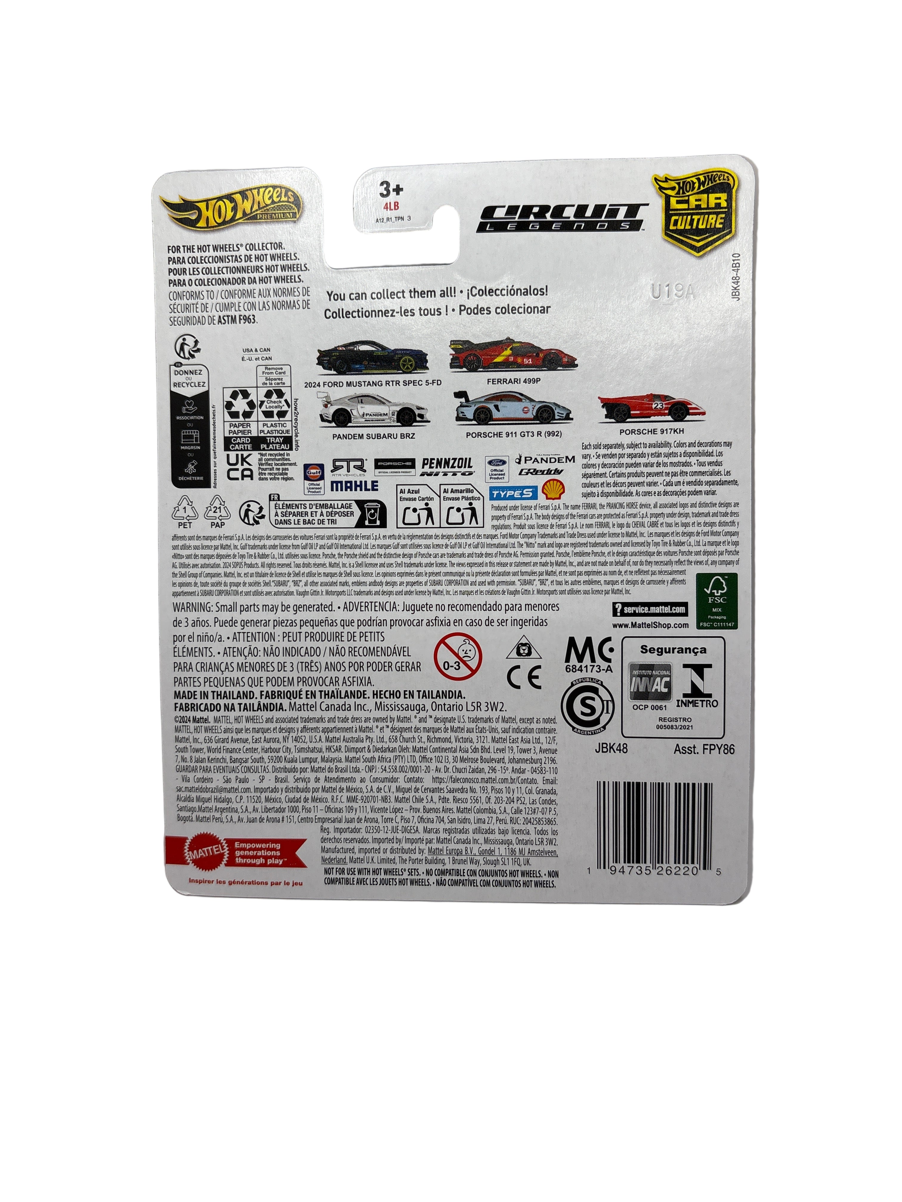 Hot Wheels 2024 Ford Mustang RTR Spec 5-FD Diecast blue