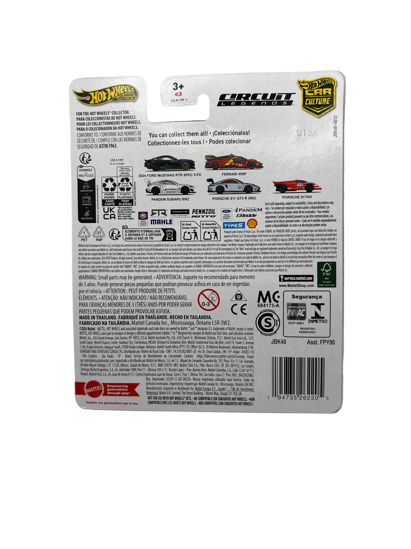 Hot Wheels 2024 Ford Mustang RTR Spec 5-FD Diecast blue