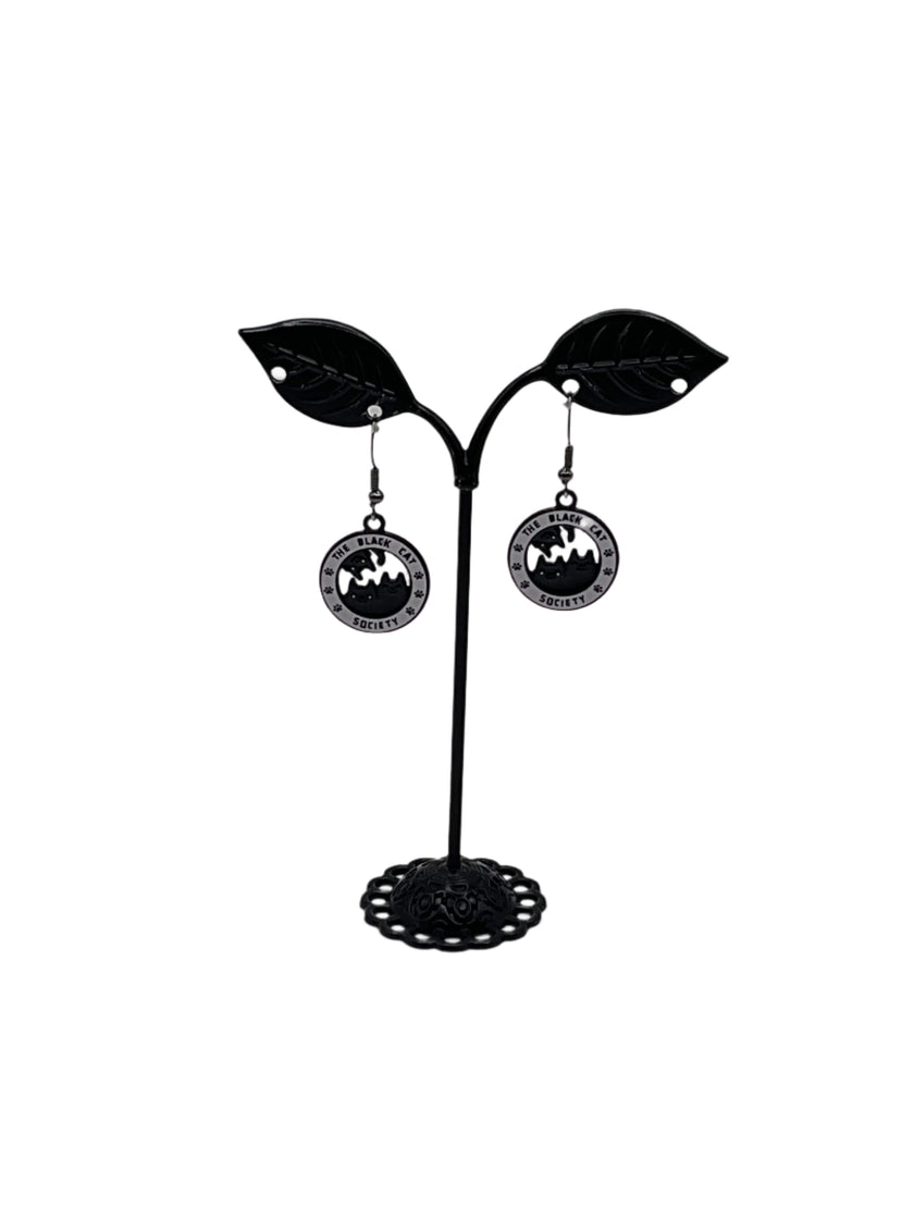 Black Cat Society Earrings