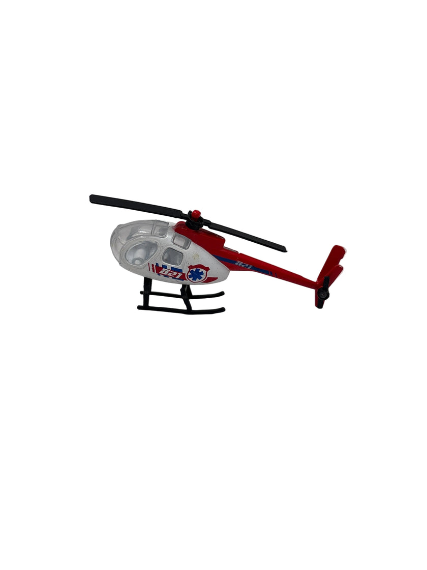 Medic Helicopter Diecast white