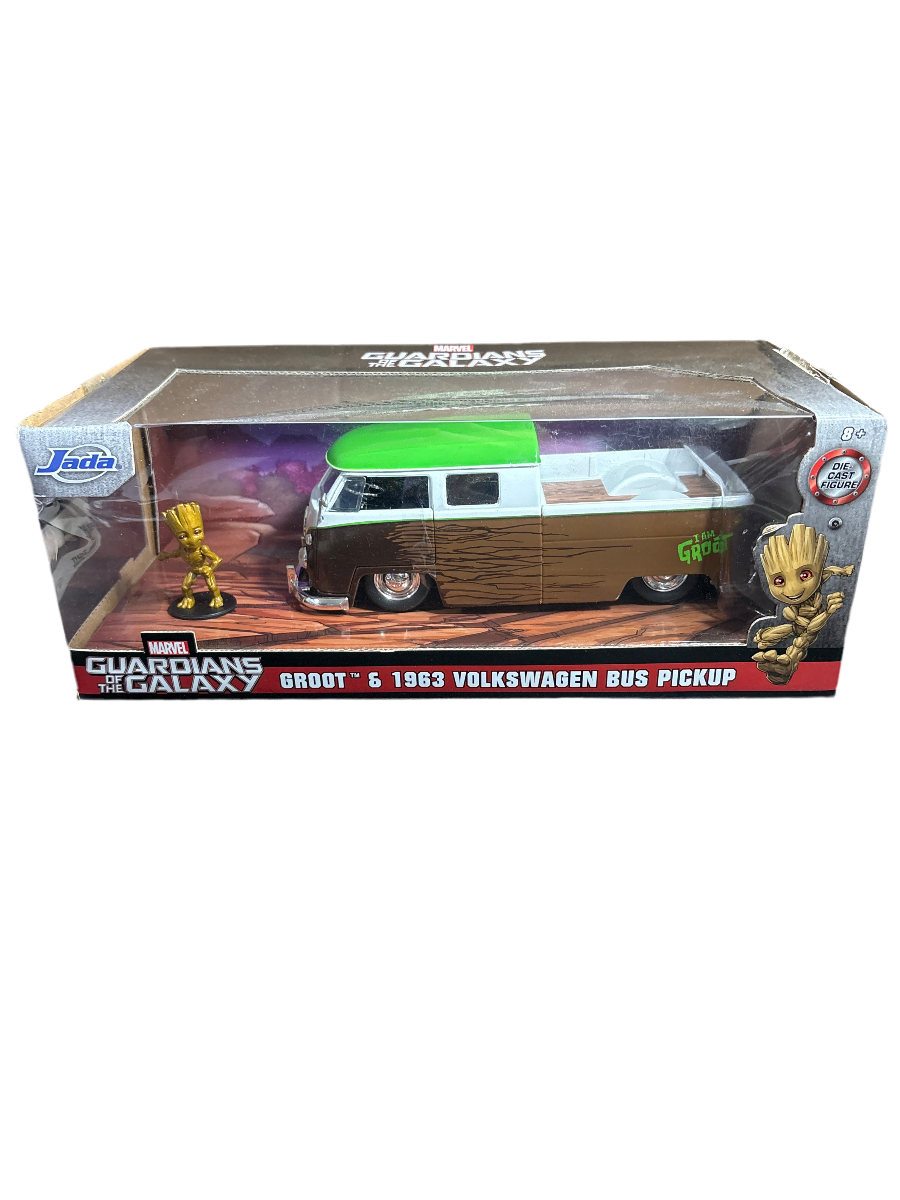 Jada Groot & 1963 Volkswagen Bus Pickup Diecast