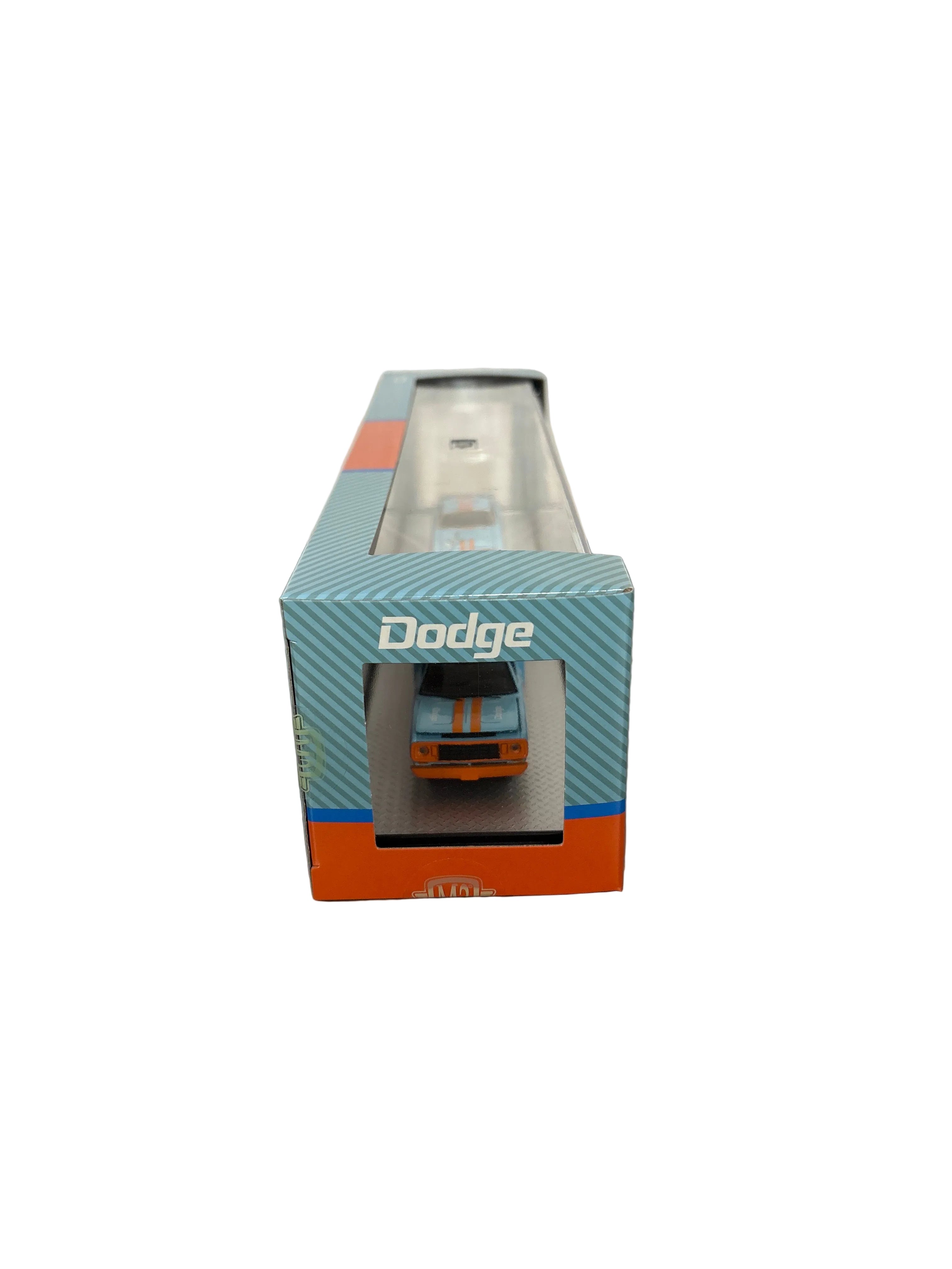 M2 1974 Dodge Truck & 1970 Dodge Challenger T/A Diecast blue